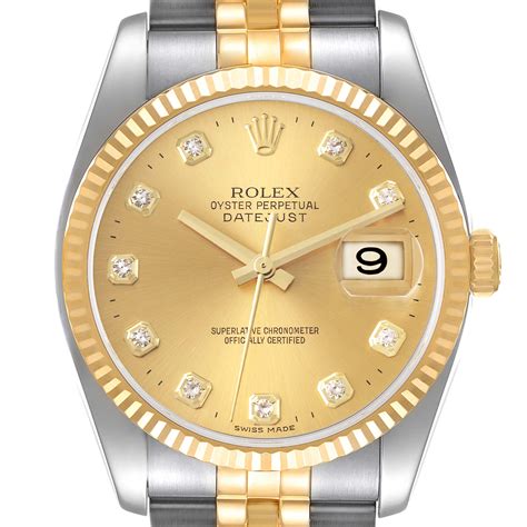 rolex datejust gold yellow 36 mm leather strao original|rolex datejust 36mm for sale.